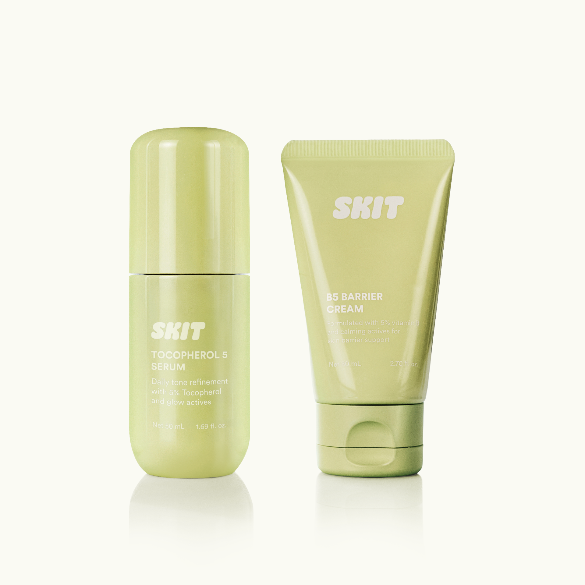 skit 스킷 토코페롤 5 세럼 + B5 배리어 크림 50ml+80ml, 1개 - 상품 이미지