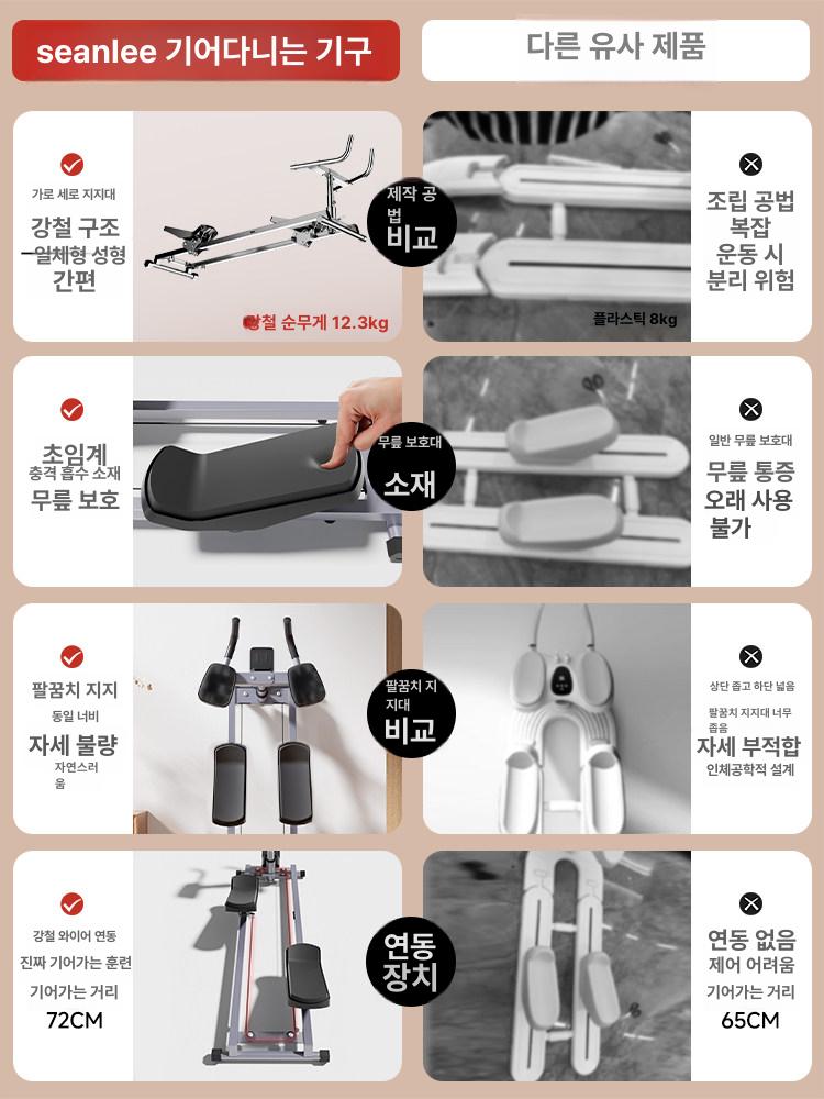 복근기구 가정용 다기능 뱃살 등산기 실내 운동기구 홈트 허리 코어 접이식 헬스기구 - 상세 이미지 5