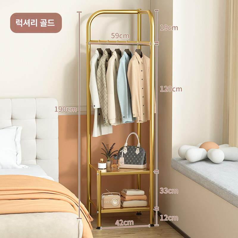 코너 행거 미니 수납 옷걸이 스탠드 소형 시스템 랙 외투 좁은공간 - 상세 이미지 5