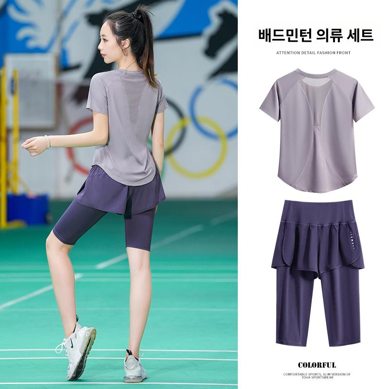하이웨스트 쇼츠 투인원 5부 러닝 레깅스 반바지 여자 운동복 헬스 스포츠 - 상세 이미지 5