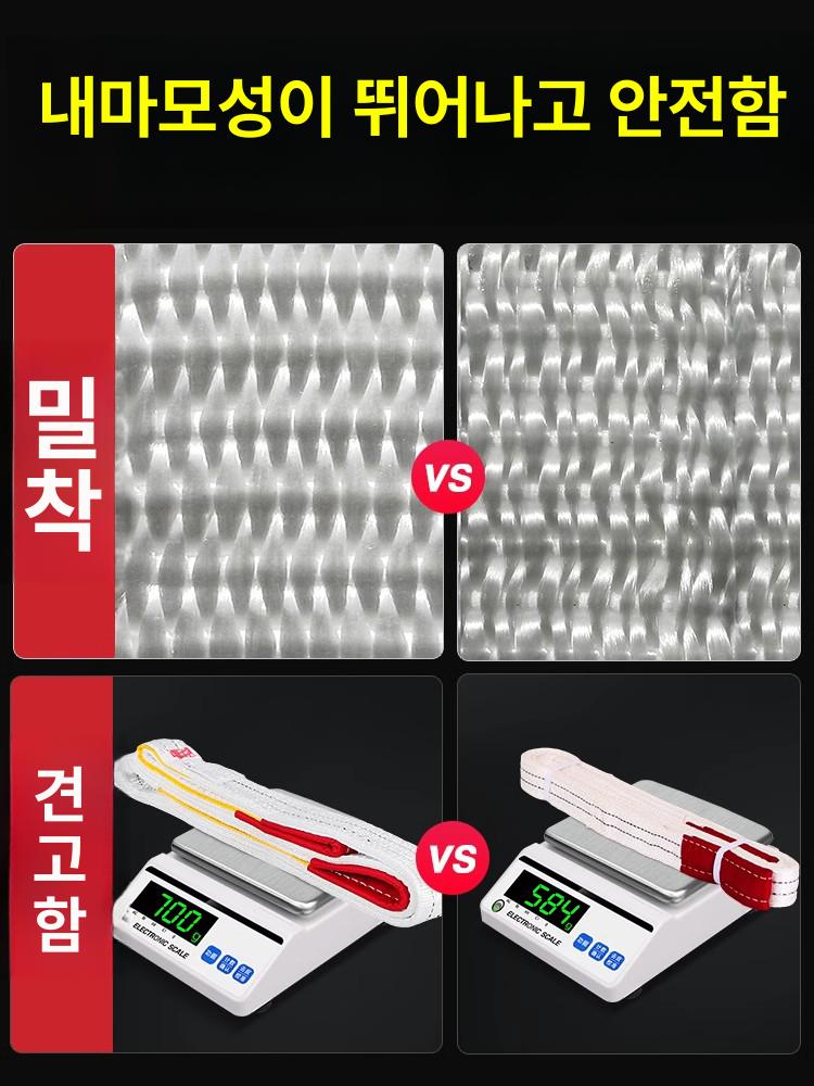크레인 호이스트벨트 기중기 로프 슬링바 리프팅 하역 견인 와이어 스트랩 슬링 - 상세 이미지 2