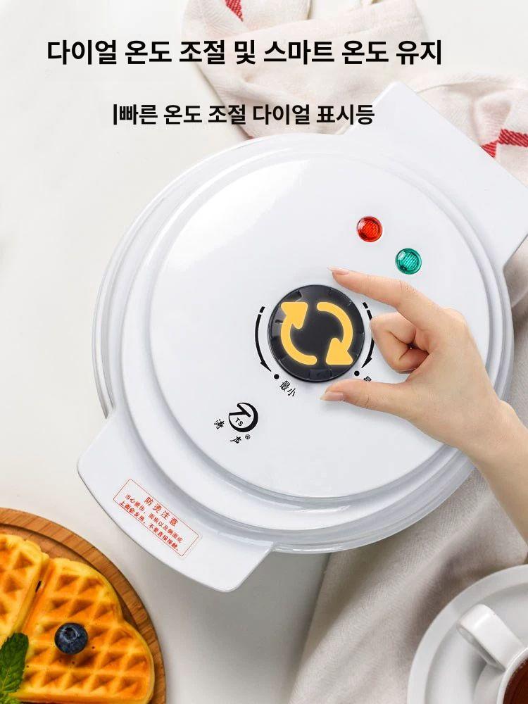 가정용 와플머신 샌드위치 전기 메이커 팬케익 쿠커 크레페 베이킹 - 상세 이미지 4