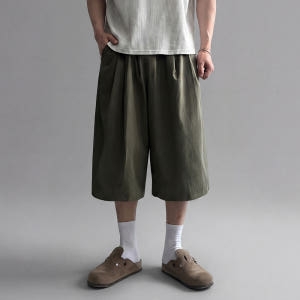 1+1 남자버뮤다팬츠 벌룬팬츠 남자와이드반바지 통큰바지 착용 후기 | 사이즈/핏 총정리 - 상품 이미지 4