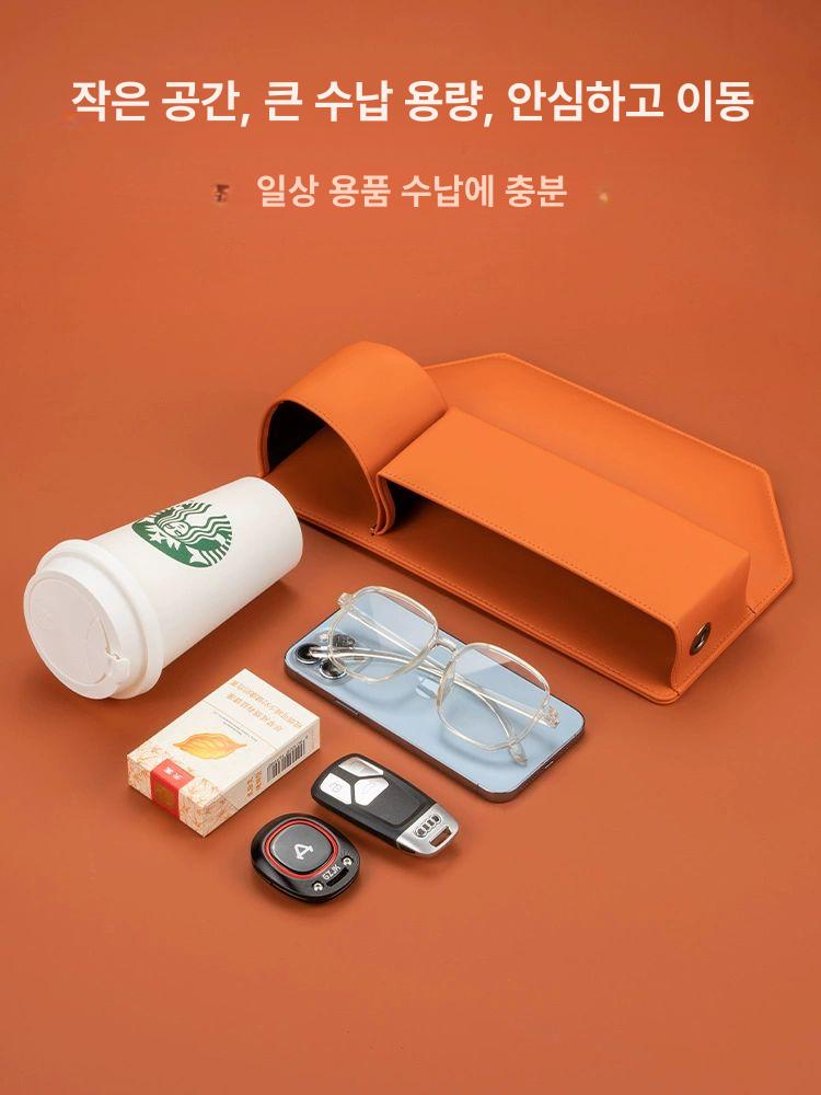 차량용 사이드포켓 수납함 운전석 정리 틈새수납함 포켓 프리미엄 보관함 블랙운전석조수석 - 상세 이미지 3