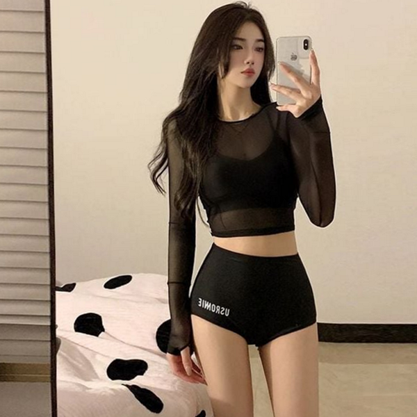수영복 여성 비키니 하의 비키니 커버 상의 - 상품 이미지