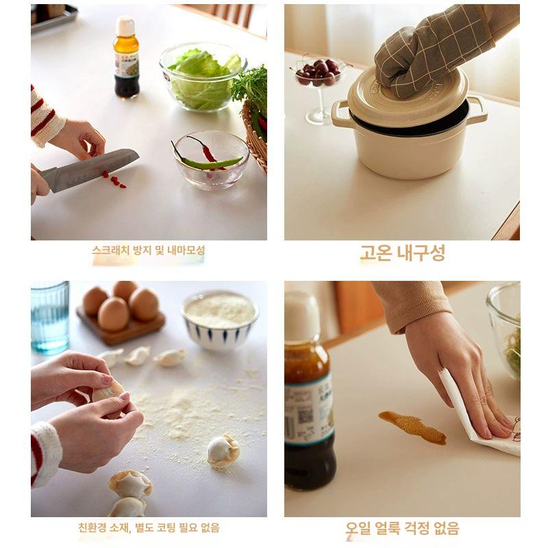 호두 데스크매트 나무 직사각형 원목 우드패드 테이블매트 앤틱 감성 - 상세 이미지 5