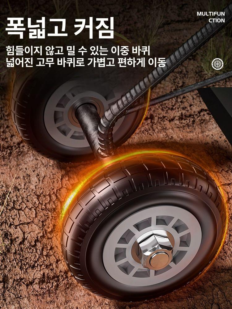 농업용 밭가는 쌍륜 다기능 제초기 삼각 미니 밭갈이 농기계 전기 텃밭관리기 - 상세 이미지 4