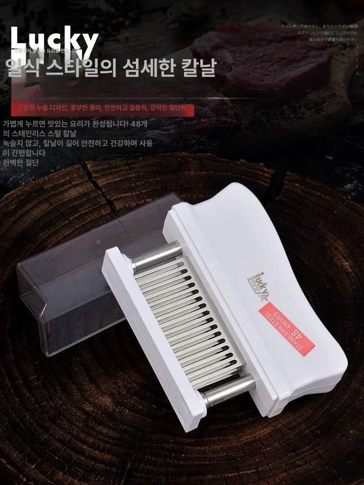 자카드 연육기 고기망치 다지기 스테이크 돈까스 도구 톱니 펀칭기 럭키 힘줄 - 상세 이미지 2