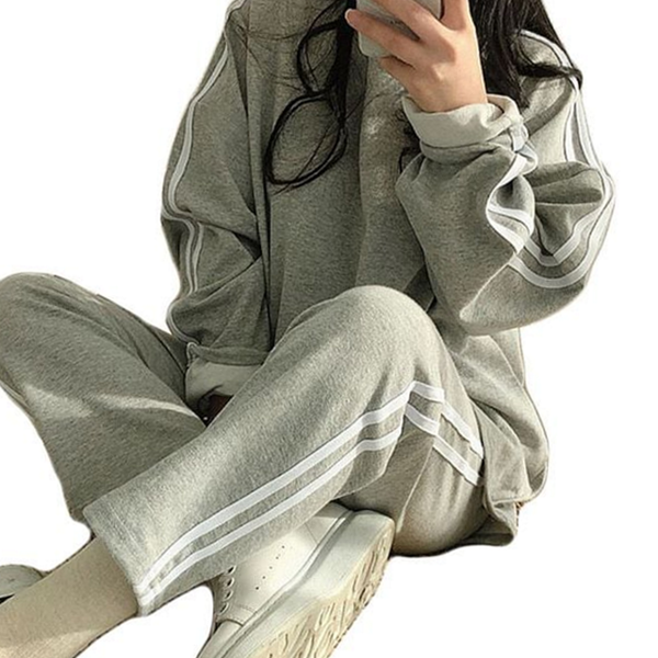루즈핏 트레이닝 스포티 여성 트레이닝 츄리닝 바지 캐주얼 - 상품 이미지