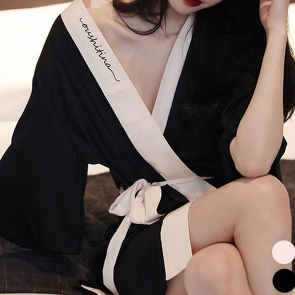 숙면 여성 실크 가운 웨어 여성 로브 가운 실내복 여름 - 상품 이미지