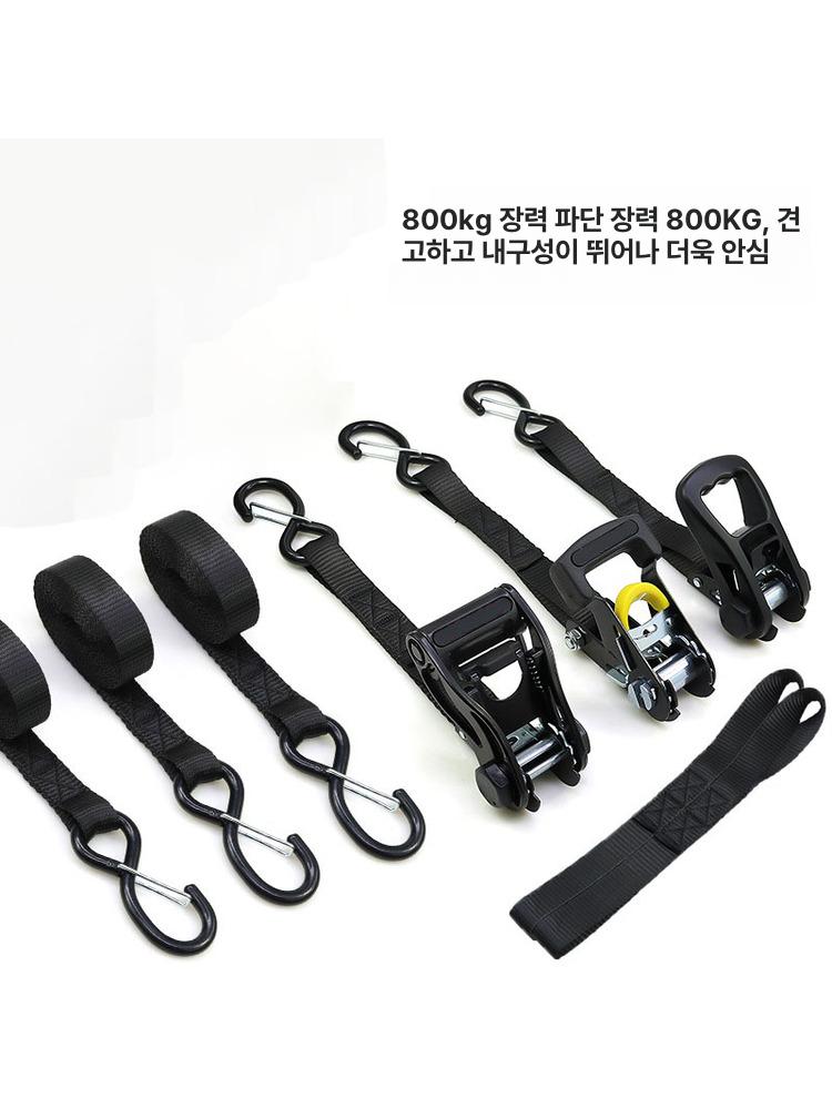 오토바이 스트랩 짐고정 래칫 바이크 화물 고정끈 수하물 탄성끈 로프 - 상세 이미지 5