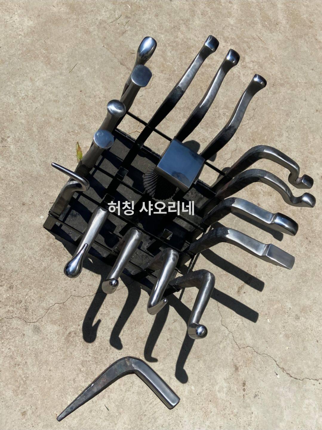 공방 쇠모루 대장간 단조작업 도구 두드리기 무쇠 평면 철모루 다듬질 받침대 가공 철 작업 - 상세 이미지 3