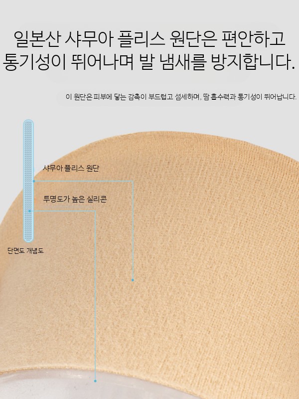 키높이깔창 실리콘쿠션 남성여성용 발편한 기능성구두깔창 운동화용 아치지지 인솔 - 상세 이미지 5
