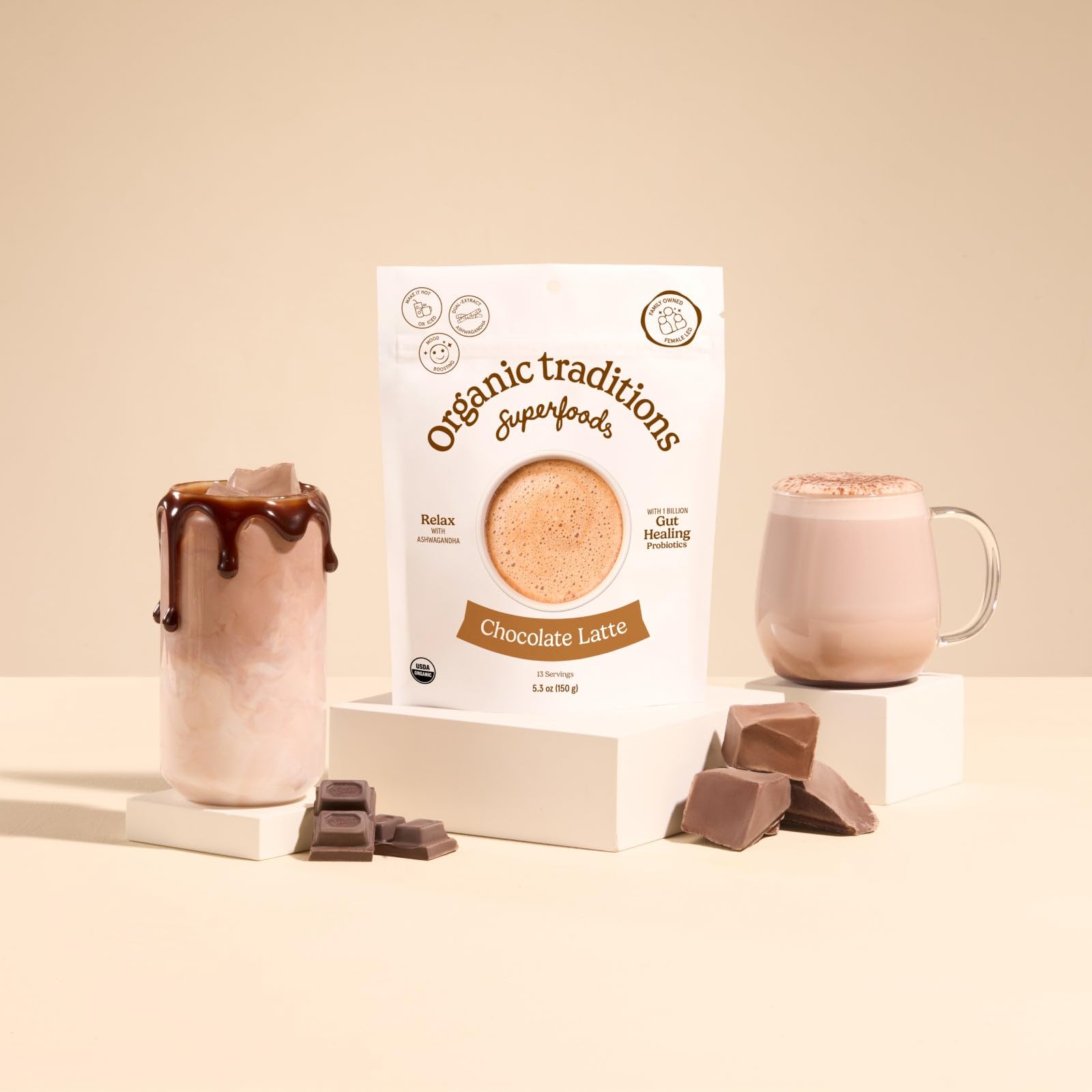 오가닉 트레디션스 슈퍼푸드 초콜릿 라떼 150g 이미지 7