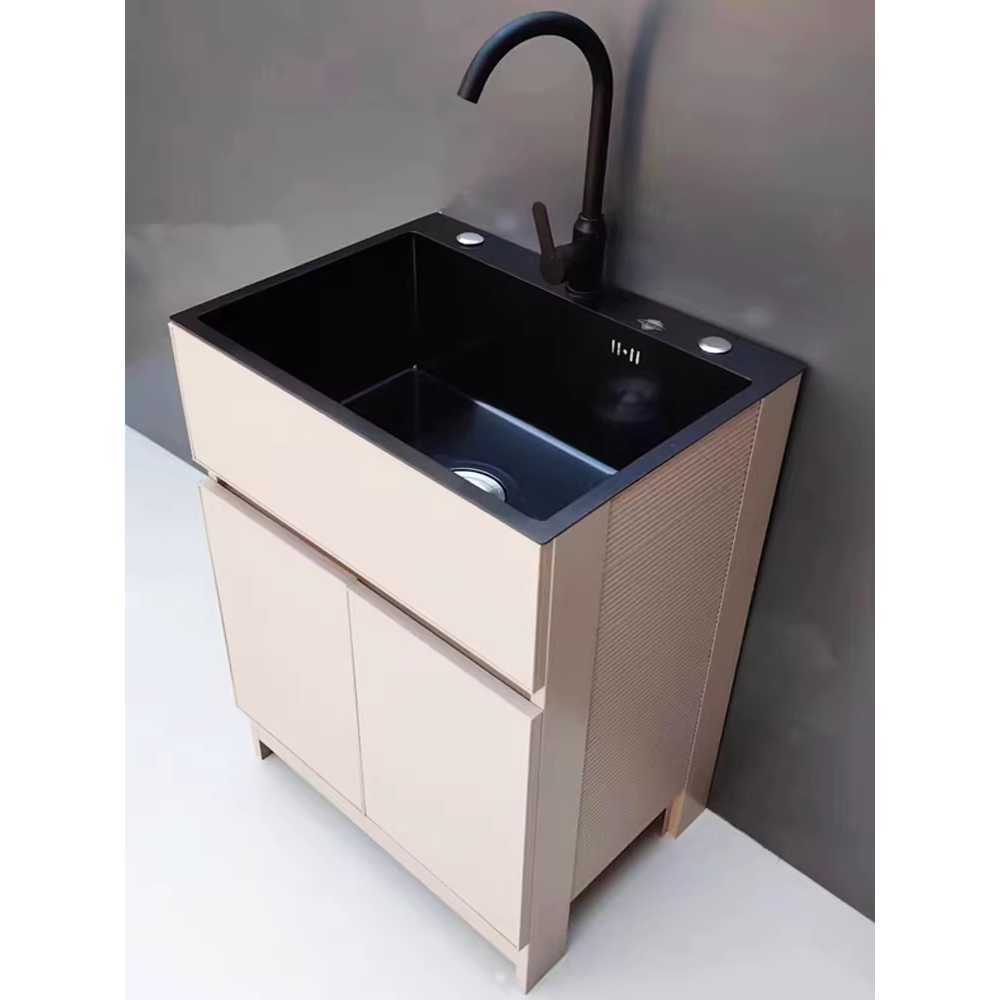 간이 싱크대 원룸 발코니 베란다 애벌 빨래 세척대 50x40 - 상세 이미지 3