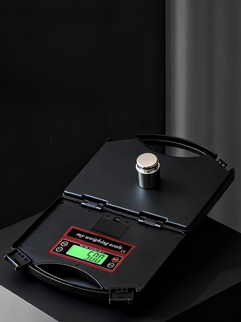 에어컨 냉매저울 디지털 접이식 25kg 블랙 미니 1g 25 kg/1 g (휴대용 플랫폼 저울) - 상품 이미지