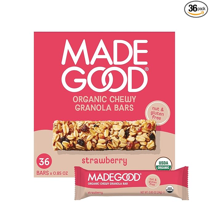 MadeGood 딸기 그래놀라 바 36개입 글루텐 프리 이미지 8