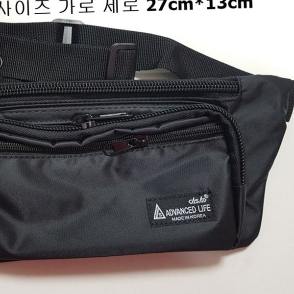 데일리 여행용 힙색 아웃도어 허리 가방 캠핑 남성 수납 편한 - 상품 이미지