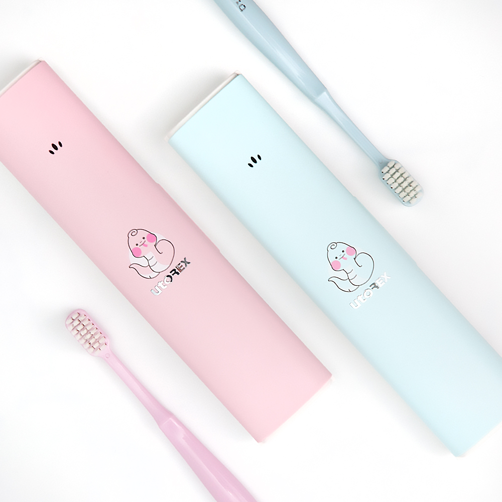 유토렉스 UV-C 무선 충전식 휴대용 칫솔살균기 1+1 폴라곰 여행 사무실 UTC-29 - 상세 이미지 2