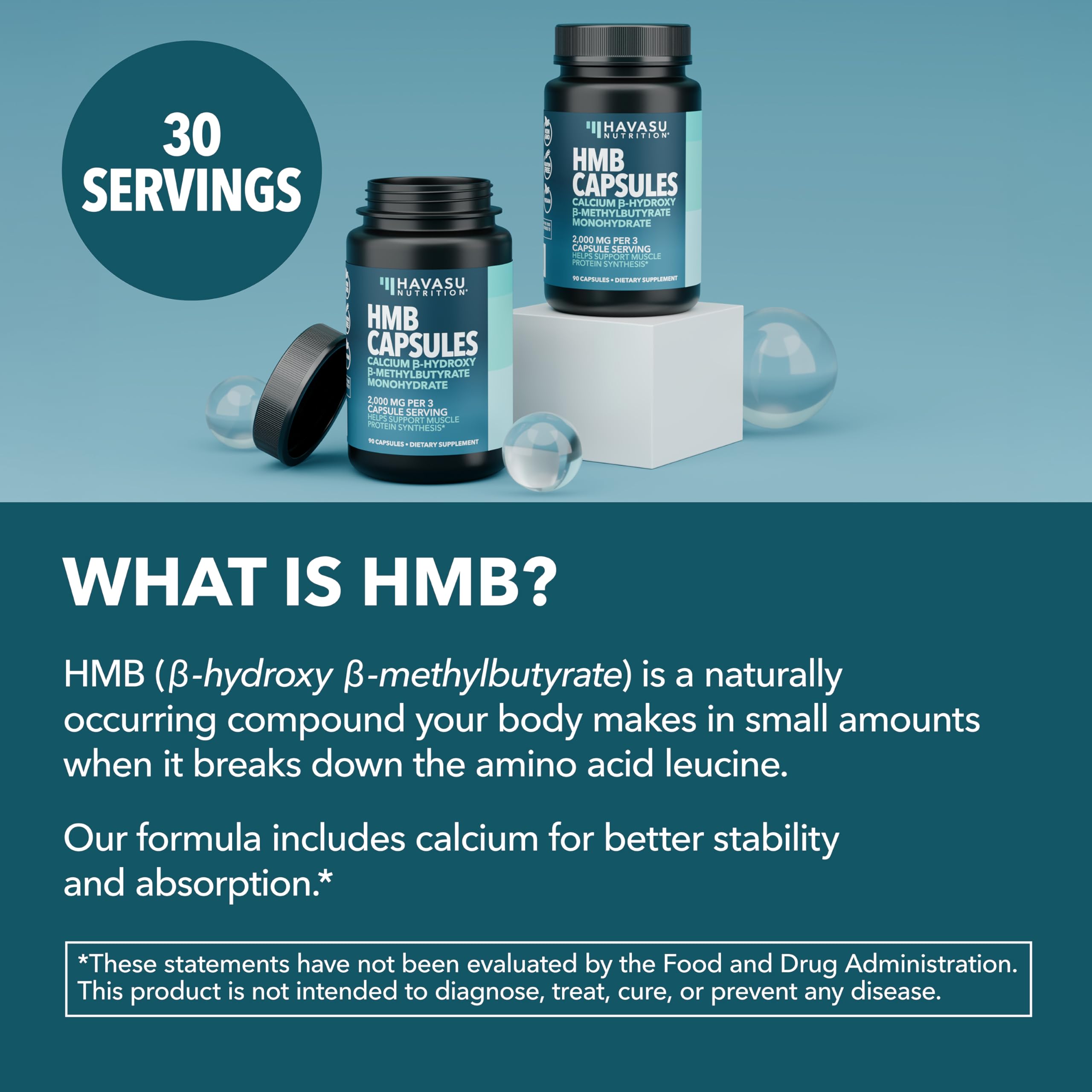 HMB 캡슐 2000mg 90개 30회 제공 이미지 6