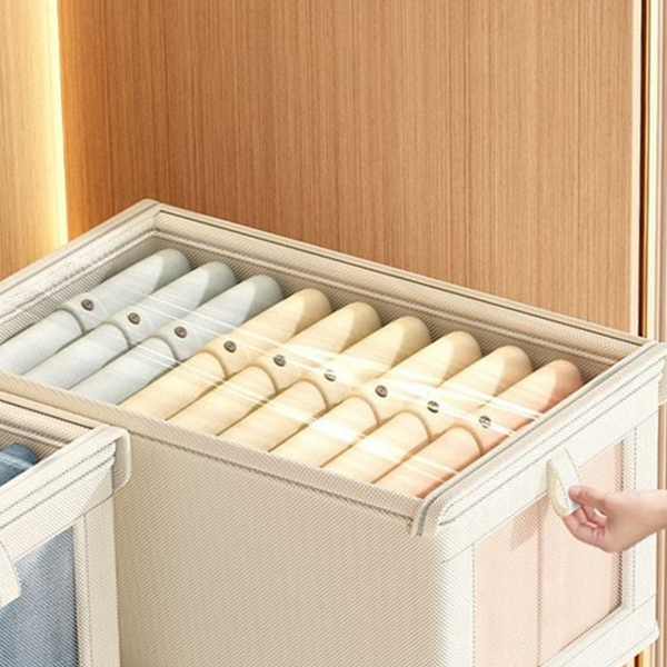 접이식 옷 정리함 리빙박스 의류 보관함 대형 옷방 수납 - 상품 이미지