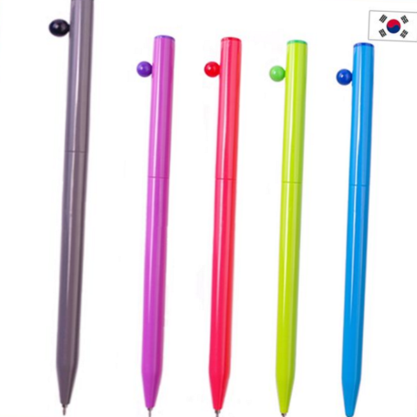 부드러운 국산 볼펜 학용품 롤리팝 볼펜 0.7mm 디자인 사무용 학생 - 상품 이미지