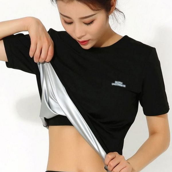 반팔 여성 땀복 티셔츠 트레이닝 여성 헬스복 티셔츠 운동복 상의 - 상품 이미지