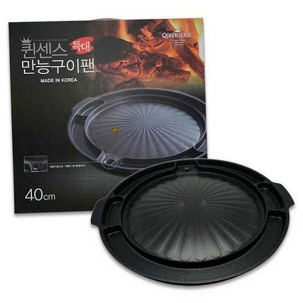 다이캐스팅 원형 구이 팬 삼겹살 특대형 구이 팬 가정용 - 상품 이미지