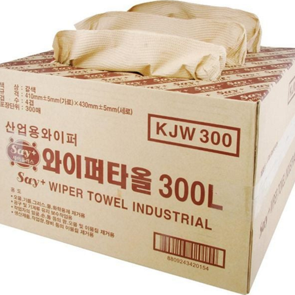 작업용 산업용 와이퍼 정비용 산업용 타올 300매 4겹 - 상품 이미지