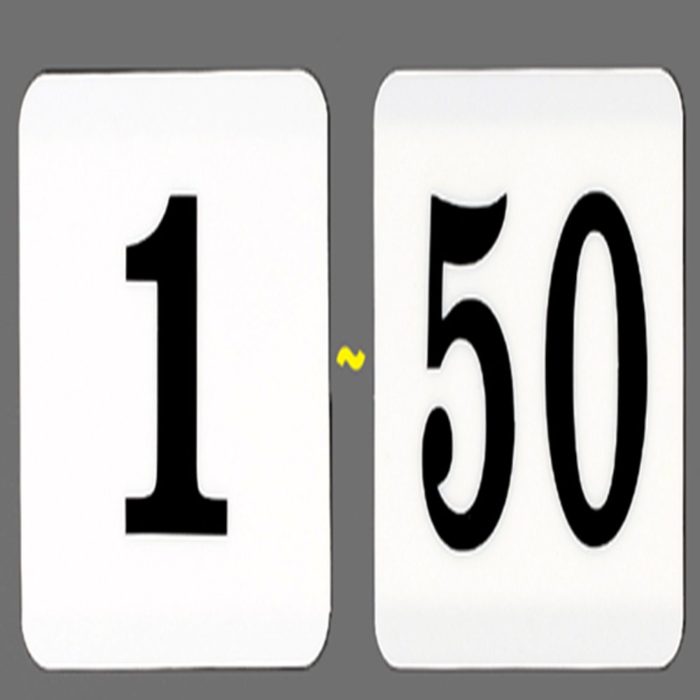 인기픽 사각 번호스티커 100mm 1~50 1P 테이블번호 - 상품 이미지