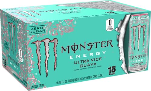 몬스터 울트라 바이스 구아바 카페인 음료 473ml 15개 이미지 7