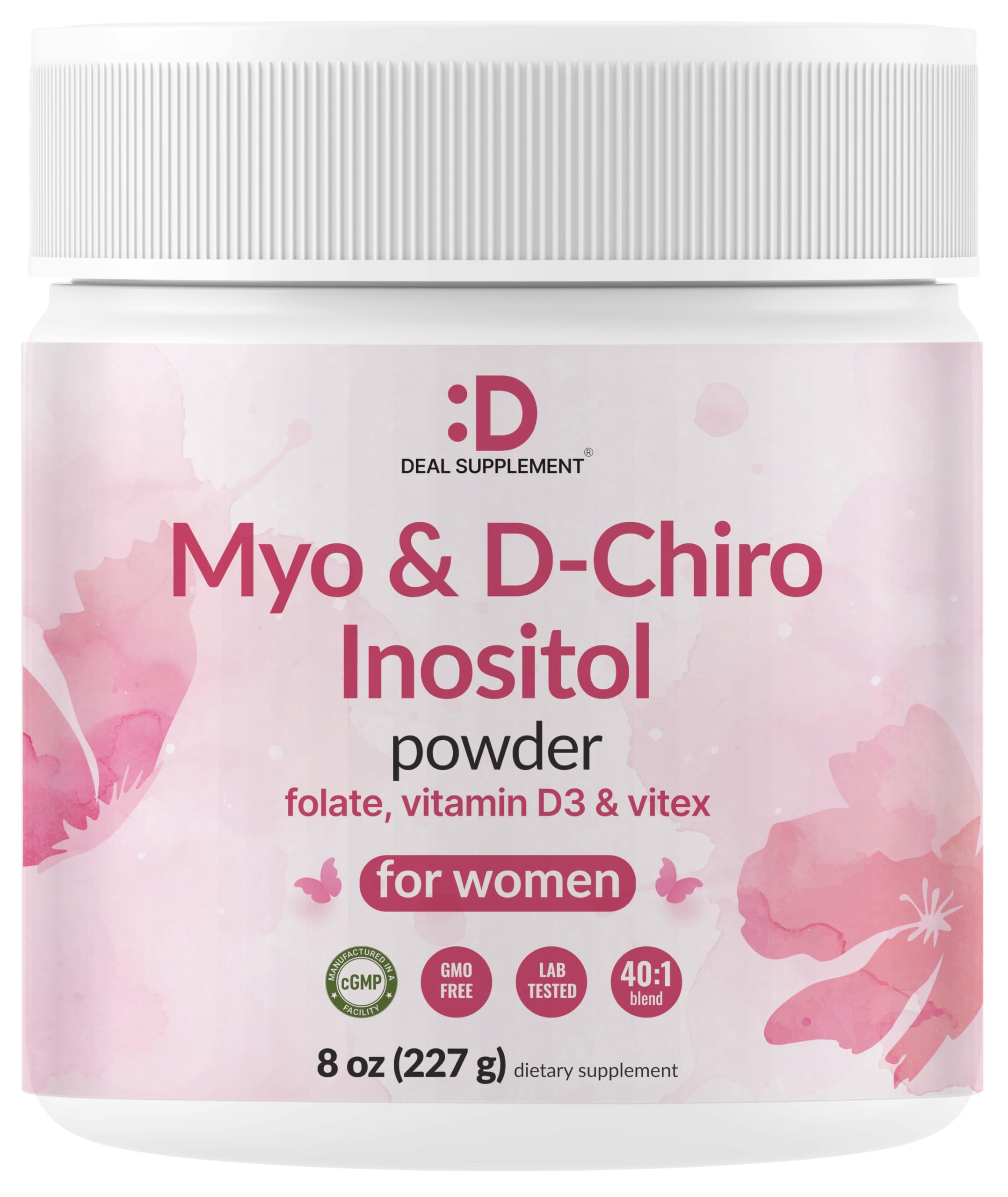 미오이노시톨 D카이로이노시톨 40대1 메틸폴레이트 비타민D3 비텍스 227그램 - 상품 이미지
