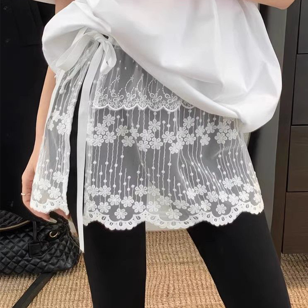 발레코어룩 안개꽃시스루랩스커트 레이어드룩 레이스LACH4337531 - 상품 이미지