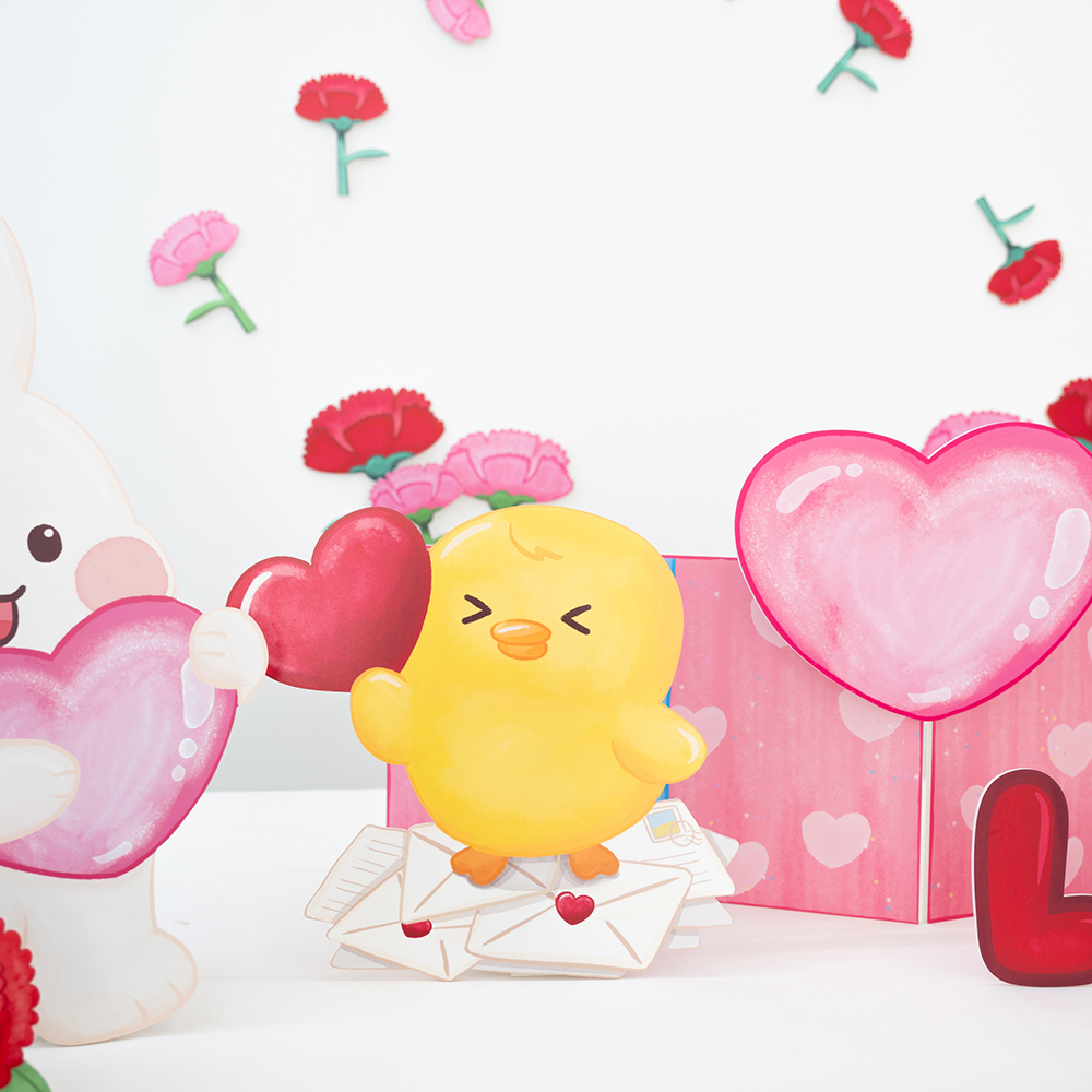 [미소쌤] LOVE 포토존 어린이집 환경구성 환경판 생일파티용품 돌잔치 파티장식 소품세트 - 상세 이미지 4
