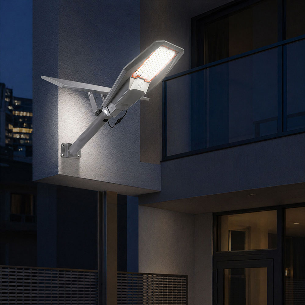 솔라콤 태양열 가로등 태양광 정원등 LED 조명 실버 200W - 상세 이미지 2