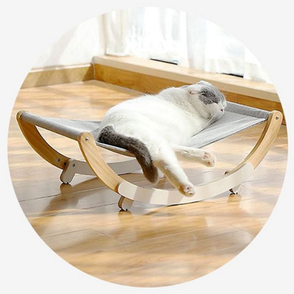고양이 반려동물 해먹 강아지 원목 해먹 침대 평상 - 상품 이미지