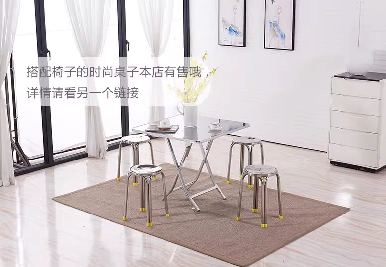 스테인리스 의자 진료실 실험실 스툴 낮은 간이 체어 28cm - 상세 이미지 5