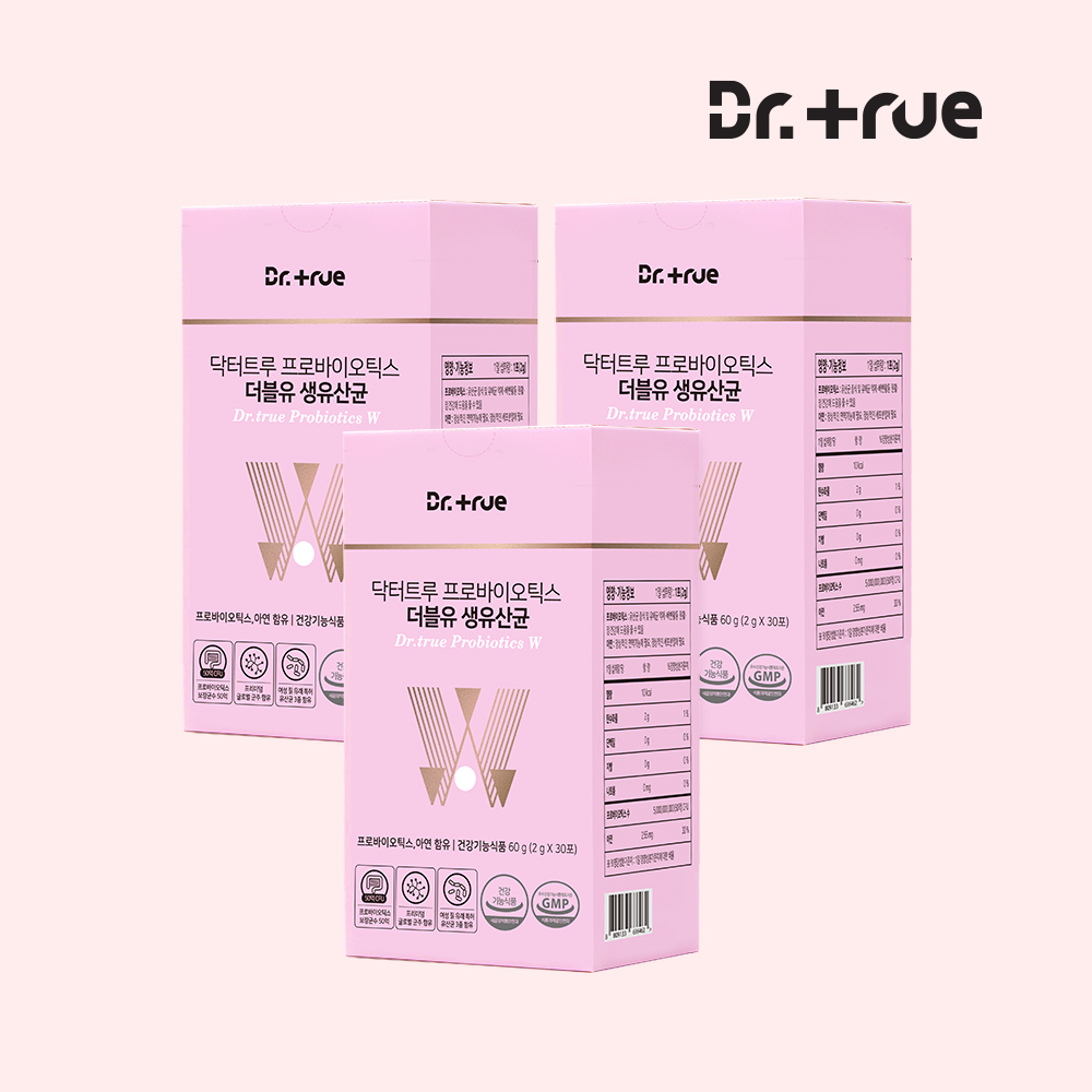 닥터트루 특허 락토바실러스 프로바이오틱스 더블유 유산균 30포, 3개