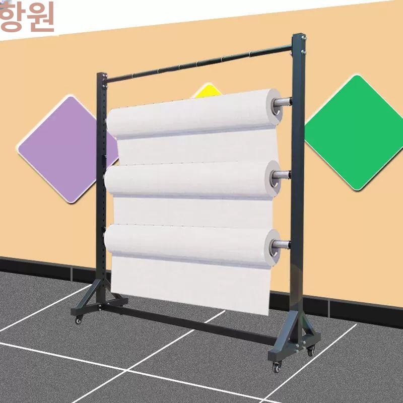 롤거치대 원단걸이 비닐 6m 뽁뽁이 1 0 포장지 필름 랙 거치대대 롤 이하바퀴포함 - 상세 이미지 5