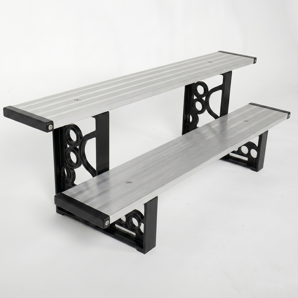 계단식 화분 진열대 다육이 선반 정리대 2단 850x240x250mm, 블랙 - 상세 이미지 4