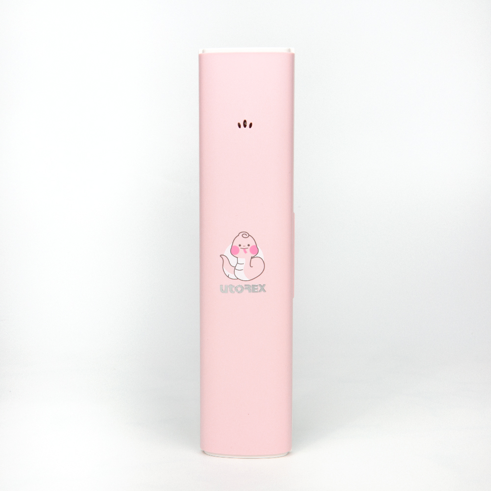 유토렉스 UV-C 무선 충전식 휴대용 칫솔살균기 폴라곰 여행 학교 사무실 UTC-29 핑크 - 상품 이미지
