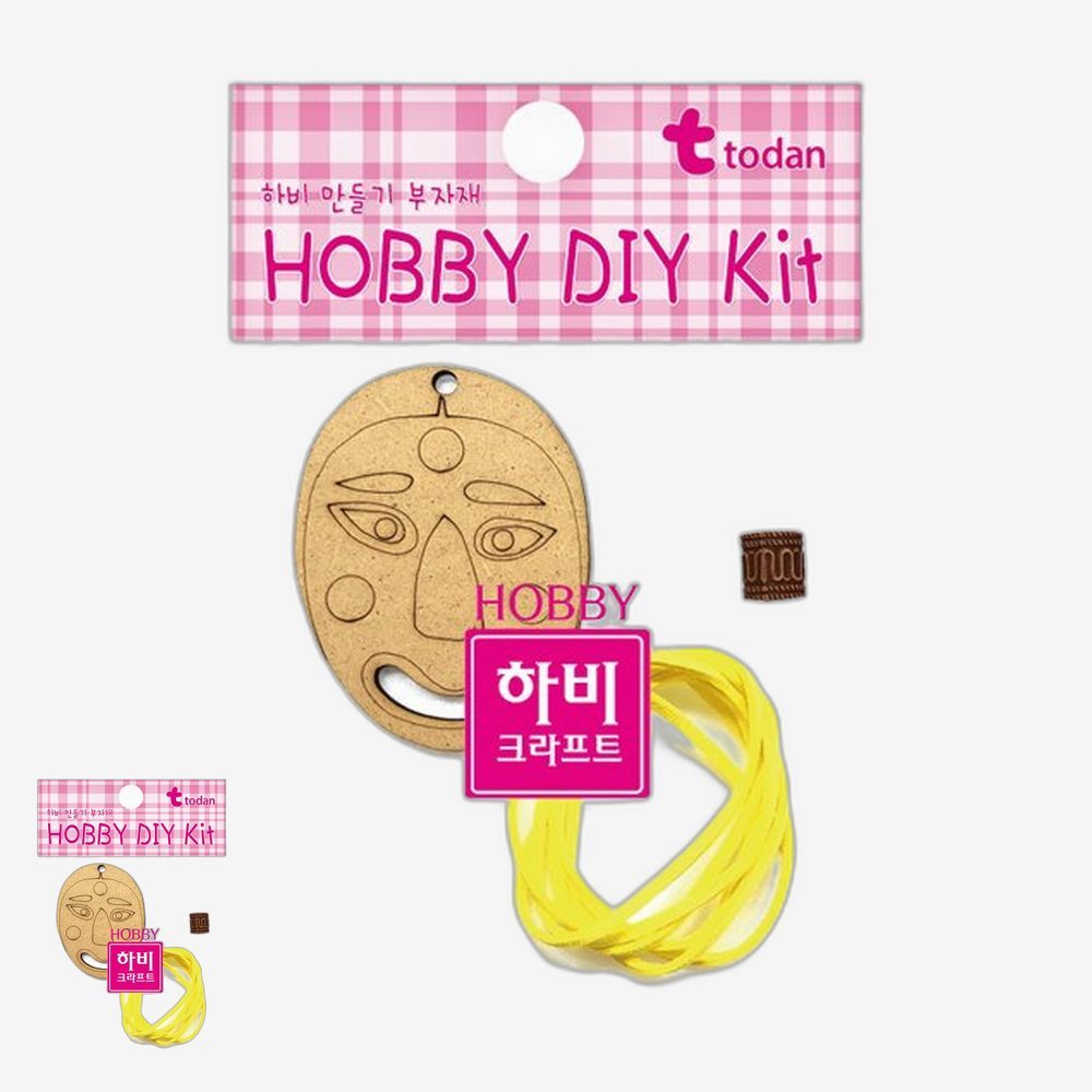 MDF소재 전통공예수업 탈목걸이만들기 역사체험 초등방과후 선녀탈공예 전통문화 만들기체험 - 상품 이미지
