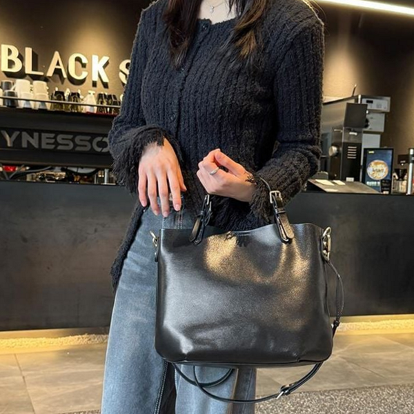 데일리 여성 가죽 토트 백 크로스 여성 소가죽 토트 백 - 상품 이미지