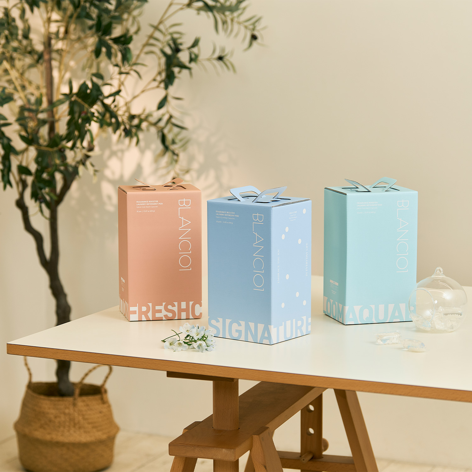 블랑101 향기부스터 중성 캡슐세제 30개입 시그니처 총 2BOX - 상품 이미지
