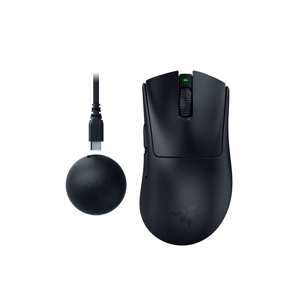레이저코리아 DeathAdder V4 Pro e스포츠 무선 게이밍 마우스 블랙 - 상세 이미지 2