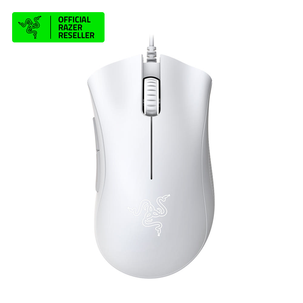 레이저코리아 DeathAdder Essential 유선 게이밍 마우스 화이트 - 상품 이미지
