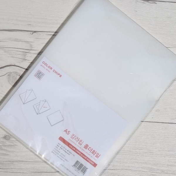 플라스틱 a5l 홀더 고투명 투명 홀더 시험지 파일 - 상품 이미지