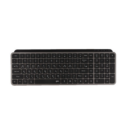 지클릭커 오피스프로 WMK20 인체공학 펜타 무선 키보드 마우스 세트 블랙, 팬터그래프(Pantograph)