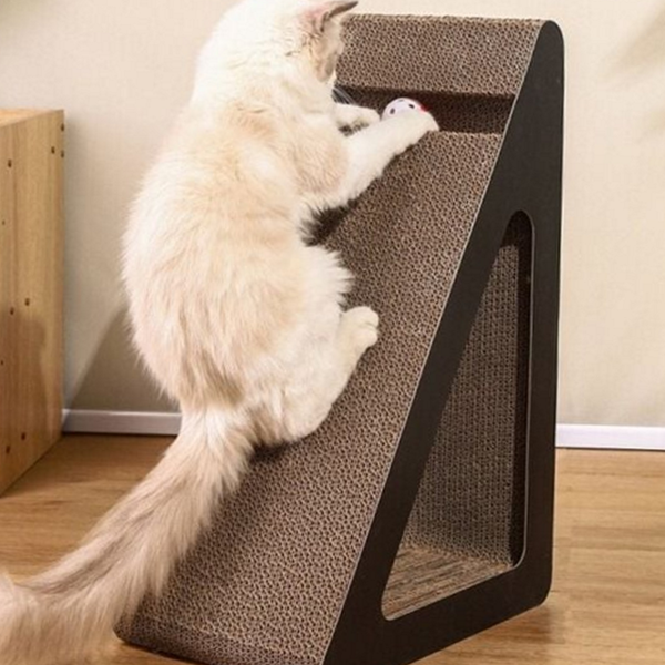 삼각 고양이 스크래쳐 터널 고양이 스크래치 발톱 대형 수직 - 상품 이미지