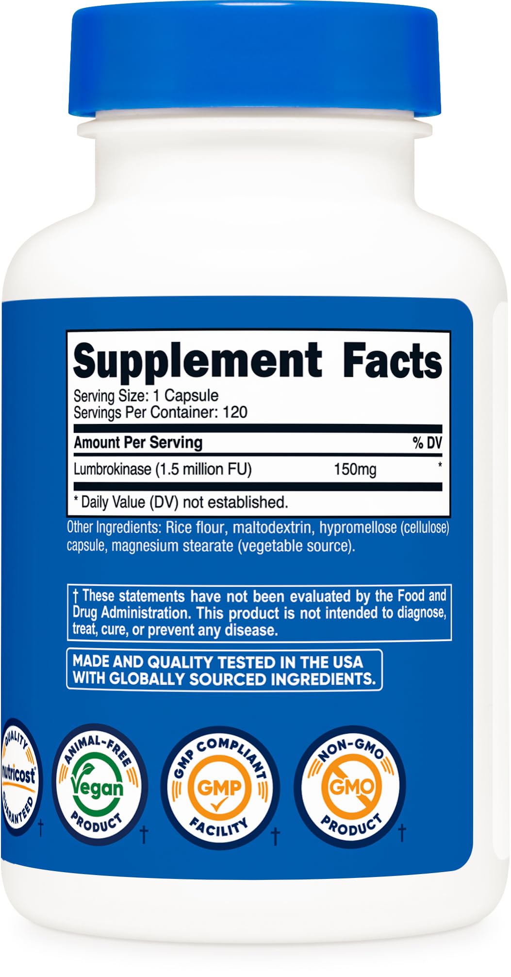 뉴트리코스트 룸브로키나제 150mg 120캡슐 - 상세 이미지 5